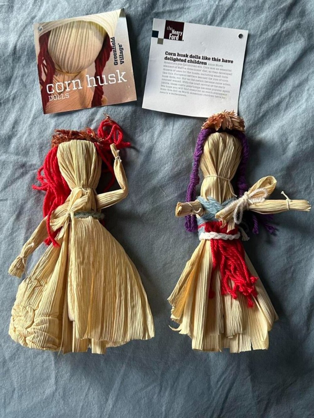 2 Corn Husk Dolls